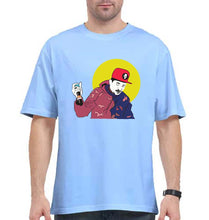 Load image into Gallery viewer, Divine Oversized T-Shirt for Men-Baby Blue-Ektarfa.online
