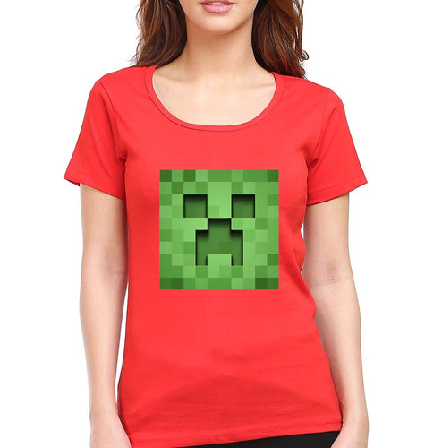 Minecraft T-Shirt for Women-red-Ektarfa.online