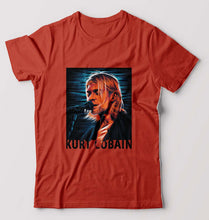 Load image into Gallery viewer, Kurt Cobain T-Shirt for Men-Brick Red-Ektarfa.online
