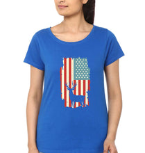 Load image into Gallery viewer, Deer T-Shirt for Women-Royal Blue-Ektarfa.online
