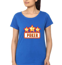 Load image into Gallery viewer, Poker T-Shirt for Women-Royal Blue-Ektarfa.online
