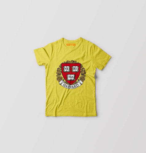 Harvard University Kids T-Shirt for Boy/Girl-Yellow-Ektarfa.online