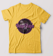Load image into Gallery viewer, Deep Purple T-Shirt for Men-Golden Yellow-Ektarfa.online
