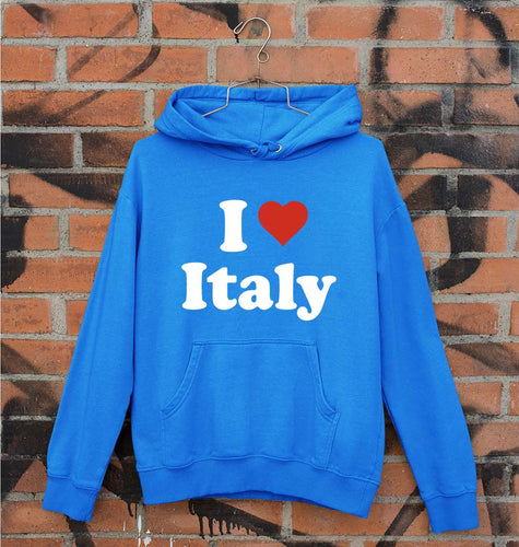 I Love Italy Unisex Hoodie for Men/Women-Royal Blue-Ektarfa.online