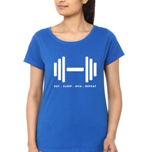 Load image into Gallery viewer, Gym T-Shirt for Women-Royal Blue-Ektarfa.online
