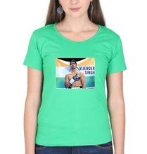 Load image into Gallery viewer, Vijender Singh T-Shirt for Women-Flag Green-Ektarfa.online
