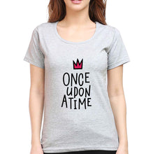 Load image into Gallery viewer, Once Upon a Time T-Shirt for Women-Grey Melange-Ektarfa.online
