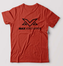 Load image into Gallery viewer, Max Verstappen T-Shirt for Men-S(38 Inches)-Brick Red-Ektarfa.online
