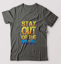 Load image into Gallery viewer, PUBG Stay Out Of The Blue T-Shirt for Men-Charcoal-Ektarfa.online
