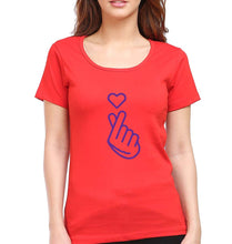 Load image into Gallery viewer, Purple Heart T-Shirt for Women-Red-Ektarfa.online
