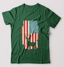 Load image into Gallery viewer, Deer T-Shirt for Men-Bottle Green-Ektarfa.online
