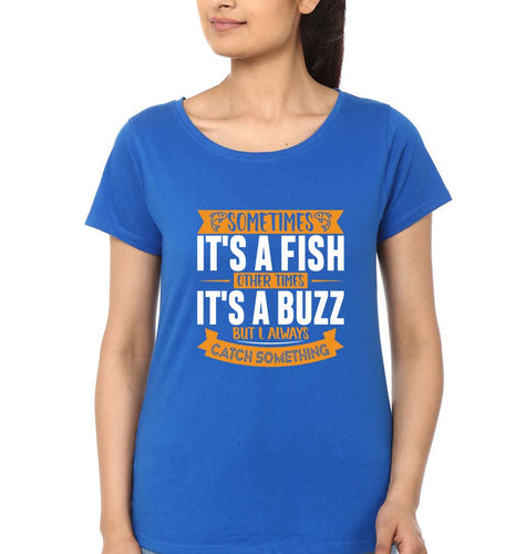 Fishing T-Shirt for Women-Royal Blue-Ektarfa.online
