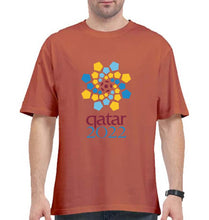Load image into Gallery viewer, FIFA World Cup Qatar 2022 Oversized T-Shirt for Men-Coral-Ektarfa.online
