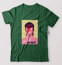 Load image into Gallery viewer, David Bowie T-Shirt for Men-Bottle Green-Ektarfa.online
