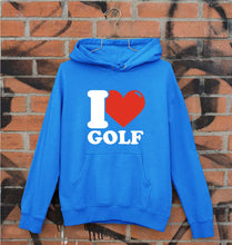 Load image into Gallery viewer, I Love Golf Unisex Hoodie for Men/Women-Royal Blue-Ektarfa.online
