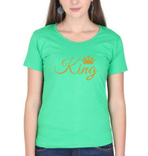 Load image into Gallery viewer, King T-Shirt for Women-Flag Green-Ektarfa.online
