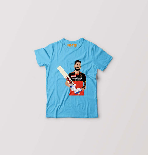 Virat Kohli Kids T-Shirt for Boy/Girl-Light Blue-Ektarfa.online