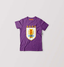 Load image into Gallery viewer, Uruguay Football Kids T-Shirt for Boy/Girl-Purple-Ektarfa.online
