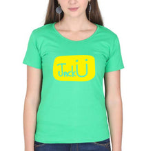 Load image into Gallery viewer, Jack u T-Shirt for Women-Flag Green-Ektarfa.online
