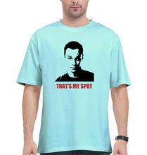 Load image into Gallery viewer, Sheldon Cooper That&#39;s My Spot Oversized T-Shirt for Men-Mint-Ektarfa.online
