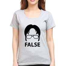 Load image into Gallery viewer, Dwight Schrute T-Shirt for Women-Grey Melange-Ektarfa.online
