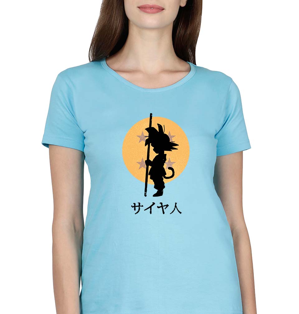 Dragon Ball Goku T-Shirt for Women-SkyBlue-Ektarfa.online