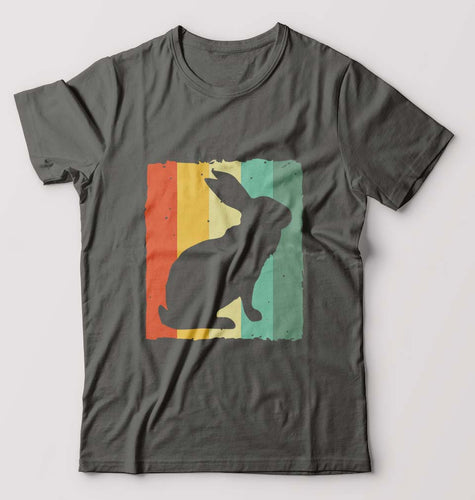 Rabbit Bunny T-Shirt for Men-Charcoal-Ektarfa.online