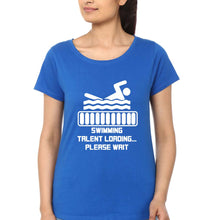 Load image into Gallery viewer, Swimming T-Shirt for Women-Royal Blue-Ektarfa.online

