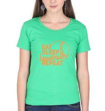 Load image into Gallery viewer, Baseball T-Shirt for Women-Flag Green-Ektarfa.online
