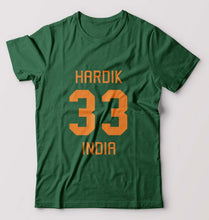 Load image into Gallery viewer, Hardik Pandya winner dinner T-Shirt for Men-Bottle Green-Ektarfa.online
