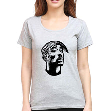 Load image into Gallery viewer, Tupac 2Pac T-Shirt for Women-Grey Melange-Ektarfa.online
