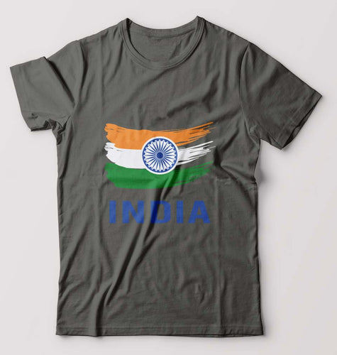 India T-Shirt for Men-Charcoal-Ektarfa.online