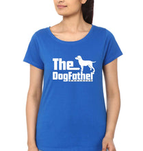 Load image into Gallery viewer, Dog Father T-Shirt for Women-Royal Blue-Ektarfa.online
