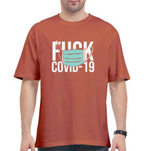 Load image into Gallery viewer, Fuck Covid Oversized T-Shirt for Men-Coral-Ektarfa.online
