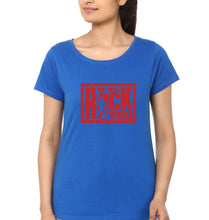Load image into Gallery viewer, Queen Rock Band We Will Rock You T-Shirt for Women-Royal Blue-Ektarfa.online
