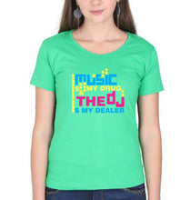 Load image into Gallery viewer, Music T-Shirt for Women-Flag green-Ektarfa.online
