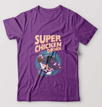 Load image into Gallery viewer, PUBG Super Chicken Dinner T-Shirt for Men-Purple-Ektarfa.online
