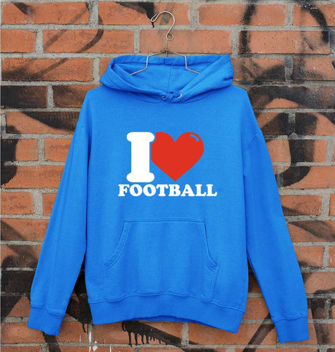 I Love Football Unisex Hoodie for Men/Women-Royal Blue-Ektarfa.online