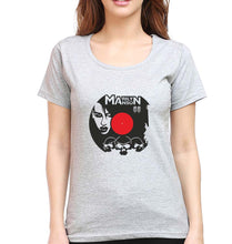 Load image into Gallery viewer, Marilyn Manson T-Shirt for Women-Grey Melange-Ektarfa.online
