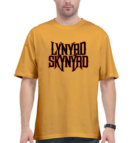 Lynyrd Skynyrd Oversized T-Shirt for Men-Golden Yellow-Ektarfa.online