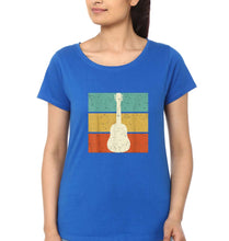Load image into Gallery viewer, Guitar T-Shirt for Women-Royal Blue-Ektarfa.online
