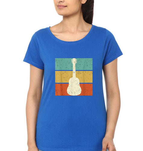 Guitar T-Shirt for Women-Royal Blue-Ektarfa.online