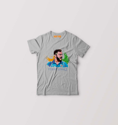 Virat Kohli Kids T-Shirt for Boy/Girl-Grey-Ektarfa.online