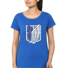 Load image into Gallery viewer, Attack on Titan T-Shirt for Women-Royal Blue-Ektarfa.online
