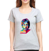 Load image into Gallery viewer, John Lennon T-Shirt for Women-Grey Melange-Ektarfa.online
