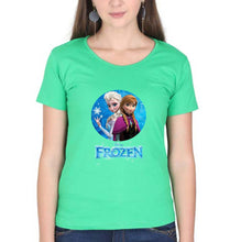 Load image into Gallery viewer, Frozen Elsa T-Shirt for Women-flag green-Ektarfa.online
