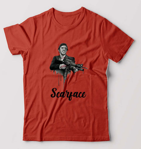 Scarface T-Shirt for Men-Brick Red-Ektarfa.online
