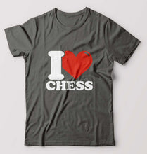 Load image into Gallery viewer, I Love Chess T-Shirt for Men-Charcoal-Ektarfa.online
