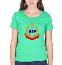 Load image into Gallery viewer, BSF Army T-Shirt for Women-flag green-Ektarfa.online
