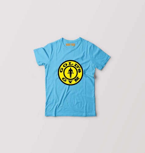 Gold's Gym Kids T-Shirt for Boy/Girl-Light Blue-Ektarfa.online